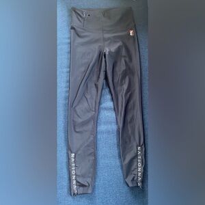 PE Nation black full-length compression leggings - size S